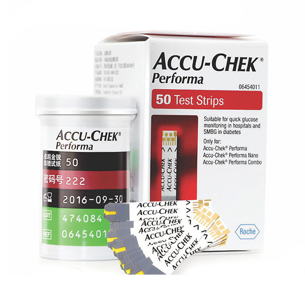 Bộ 50 que thử đường huyết Accu Check Performa tiện lợi C123